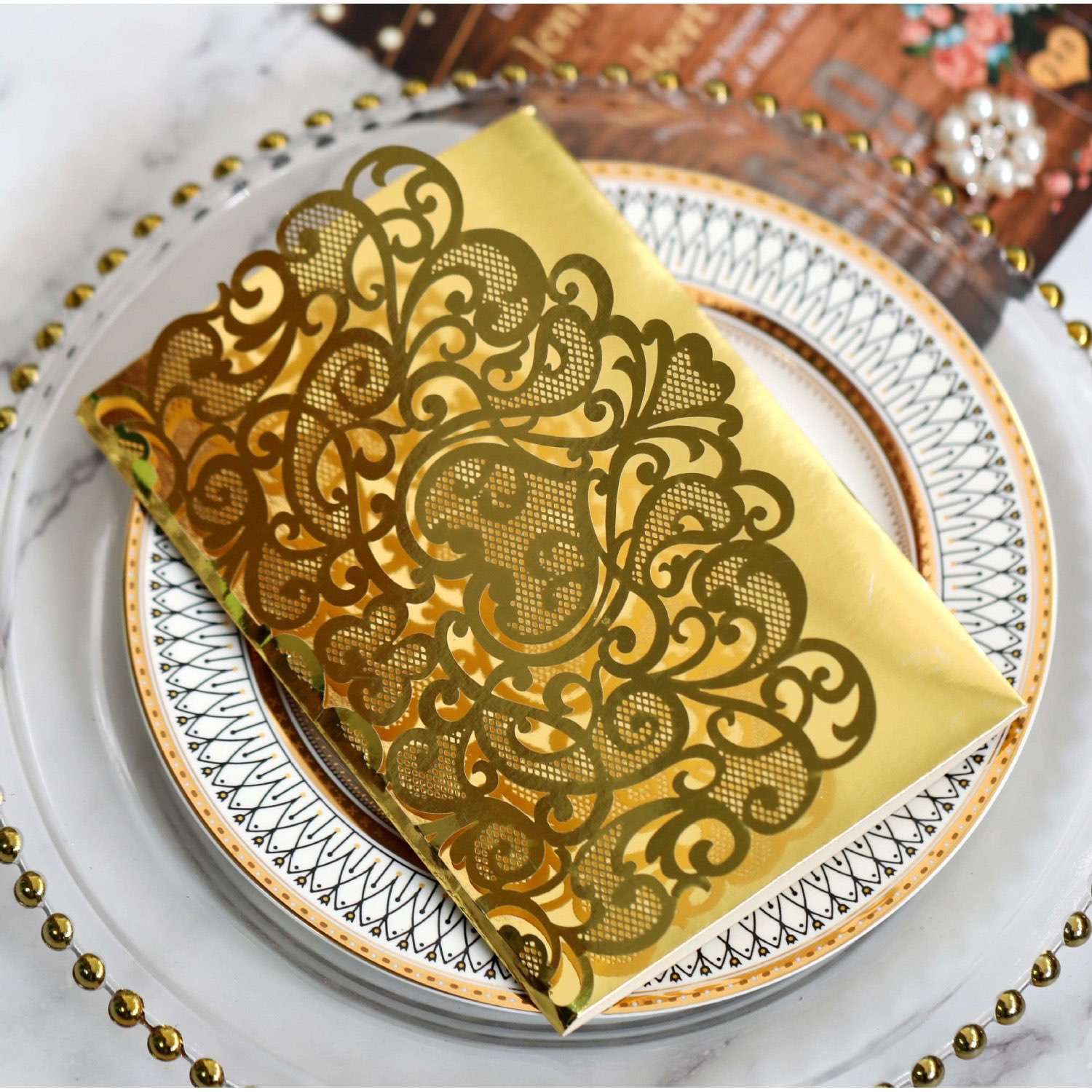European Style Wedding Invitation 3D Greeting Card